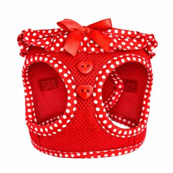 American River Choke Free Dog Harness Polka Dot Collection - Red Polka Dot