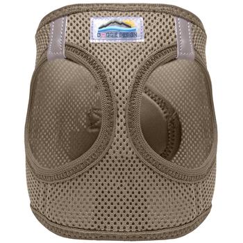 American River Solid Ultra Choke Free Dog Harness - Fossil Brown