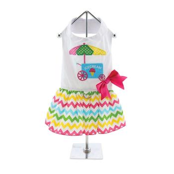 Ice Cream Cart Dress with Matching Leash  