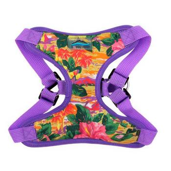 Wrap and Snap Choke Free Dog Harness by Doggie Design - Sunset Hibiscus